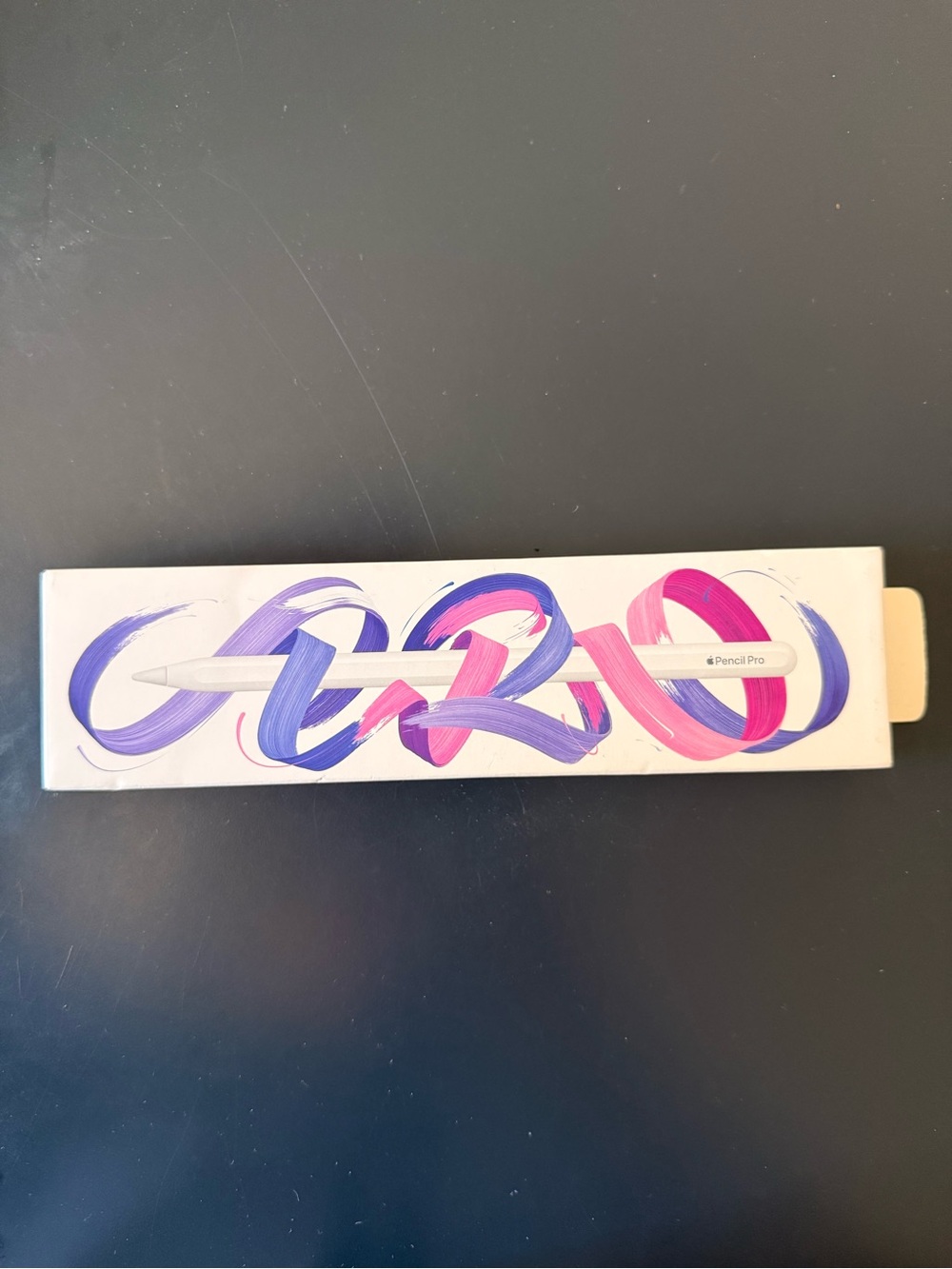 Apple Pencil Pro — White with Pink & Purple Box Art